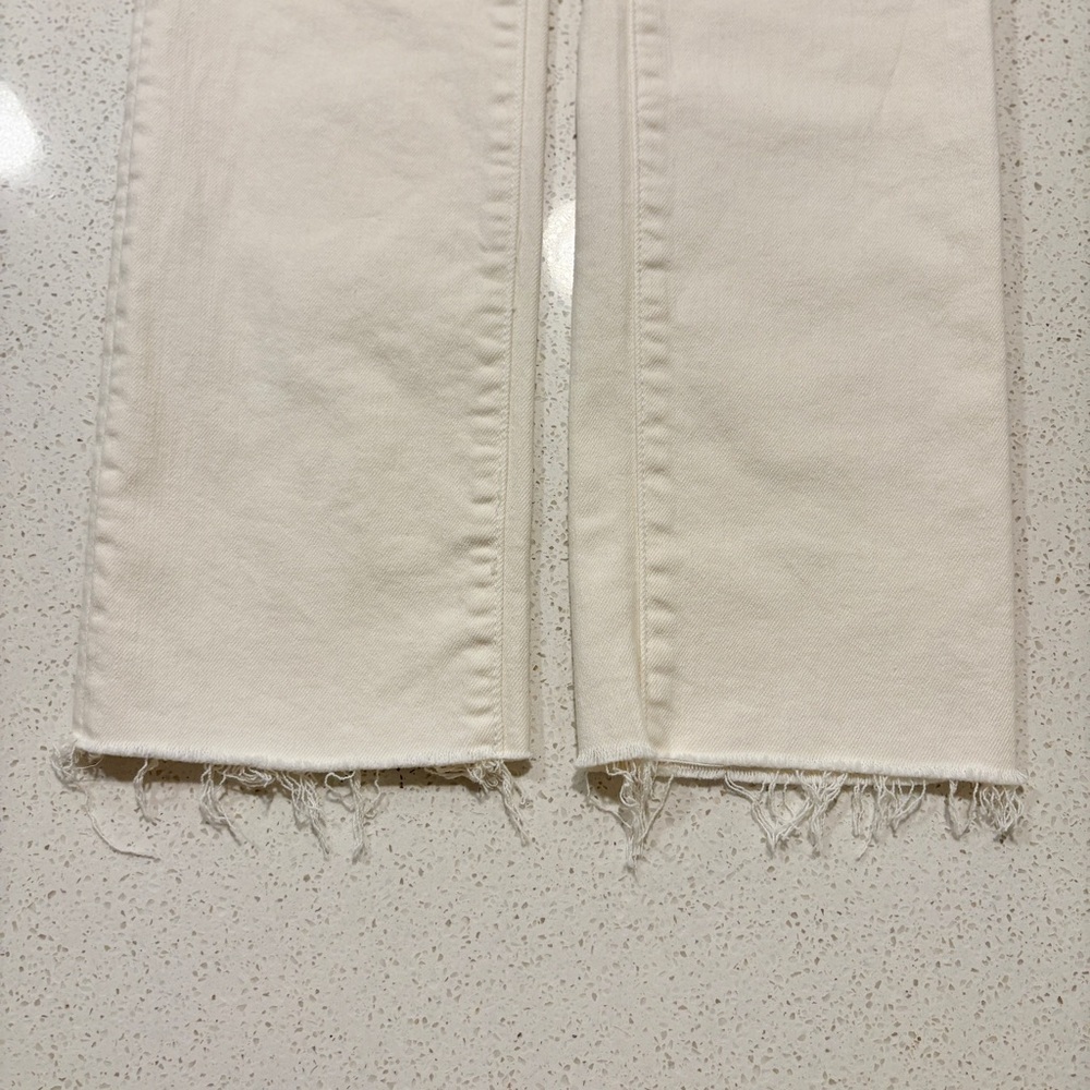 Mother The Rascal Crop Fray in Cream Puffs Size 27 - Picture 6 of 11